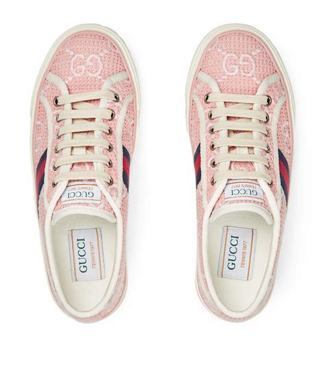 gucci tennis 1977 pink|Gucci tennis 1977 used.